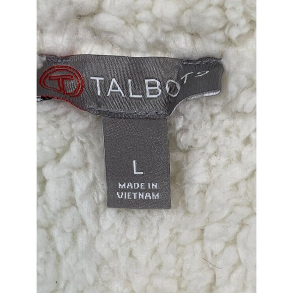 Talbots Faux Fur Lined Fleece Vest – Size Large - Picture 3 of 9
